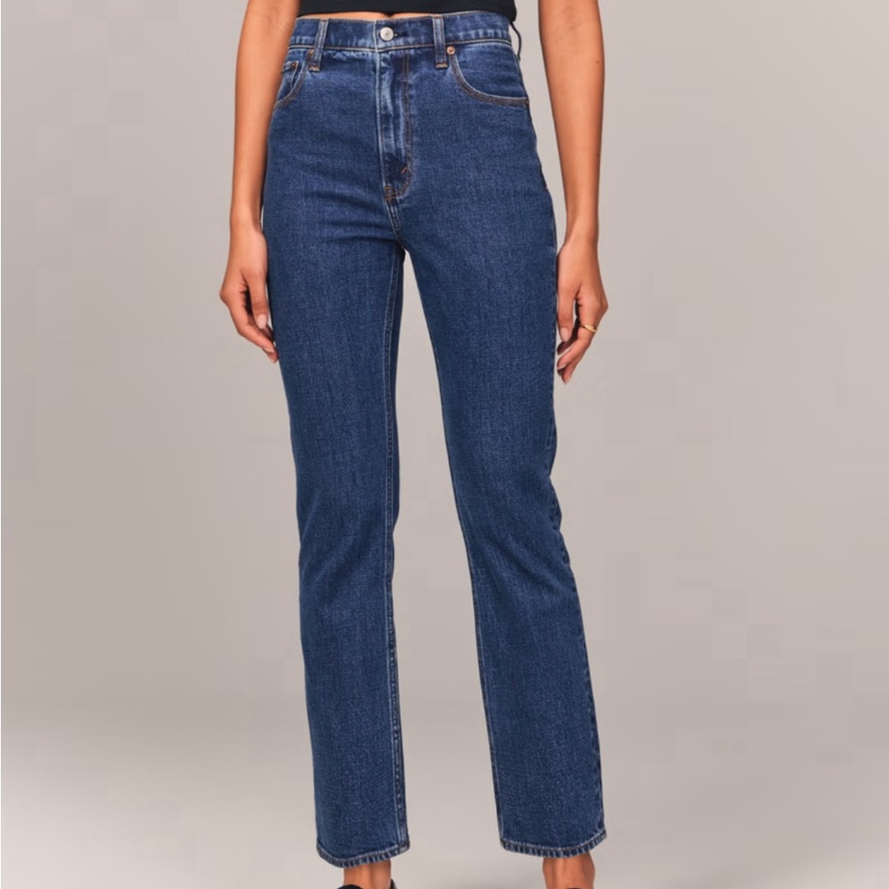 The Ankle Straight Ultra High Rise Jean - Curve Love Dark Wash